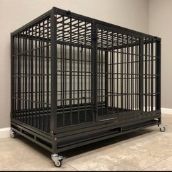 47” Heavy Duty XXL Dog Kennel Cage!! 🐾🐩🐕🐕‍🦺🦮💪
