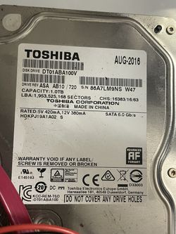 Toshiba Hard Drive