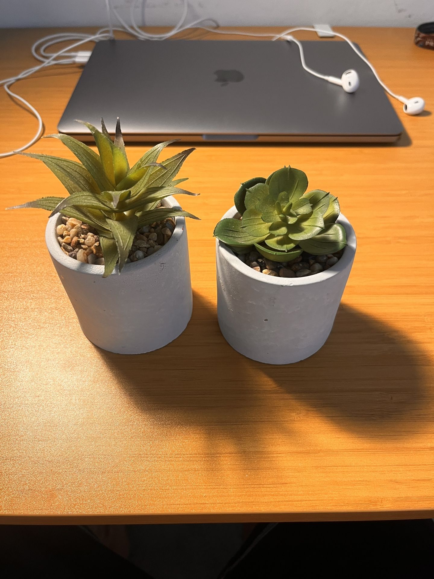 2pc Aesthetic Fake Desk Plants