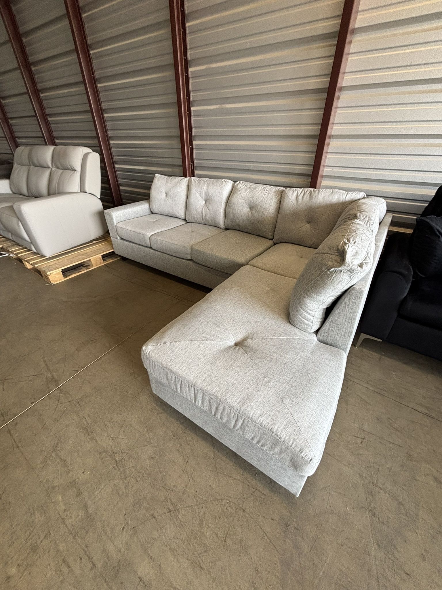 Brand New Light Gray Sectional Couch
