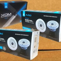 Marine Water Resistant 4 Channel Power Amplifier 2 Sets 6 1/2" M6 Coaxial Speaker 300 Watts Package 🚨Payment Options Available🚨No Credit Needed 🚨 