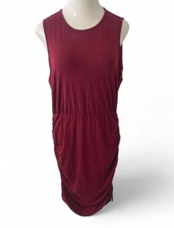 Size L Burgundy Midi Dress 