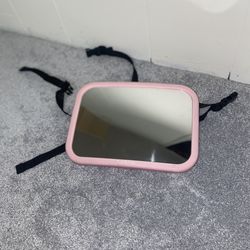 Funbliss pink baby car mirror