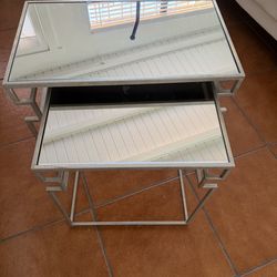 Nestling Mirror Side Tables