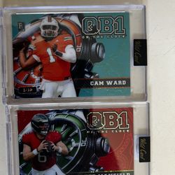 QB1 On The Clocks Football Cards