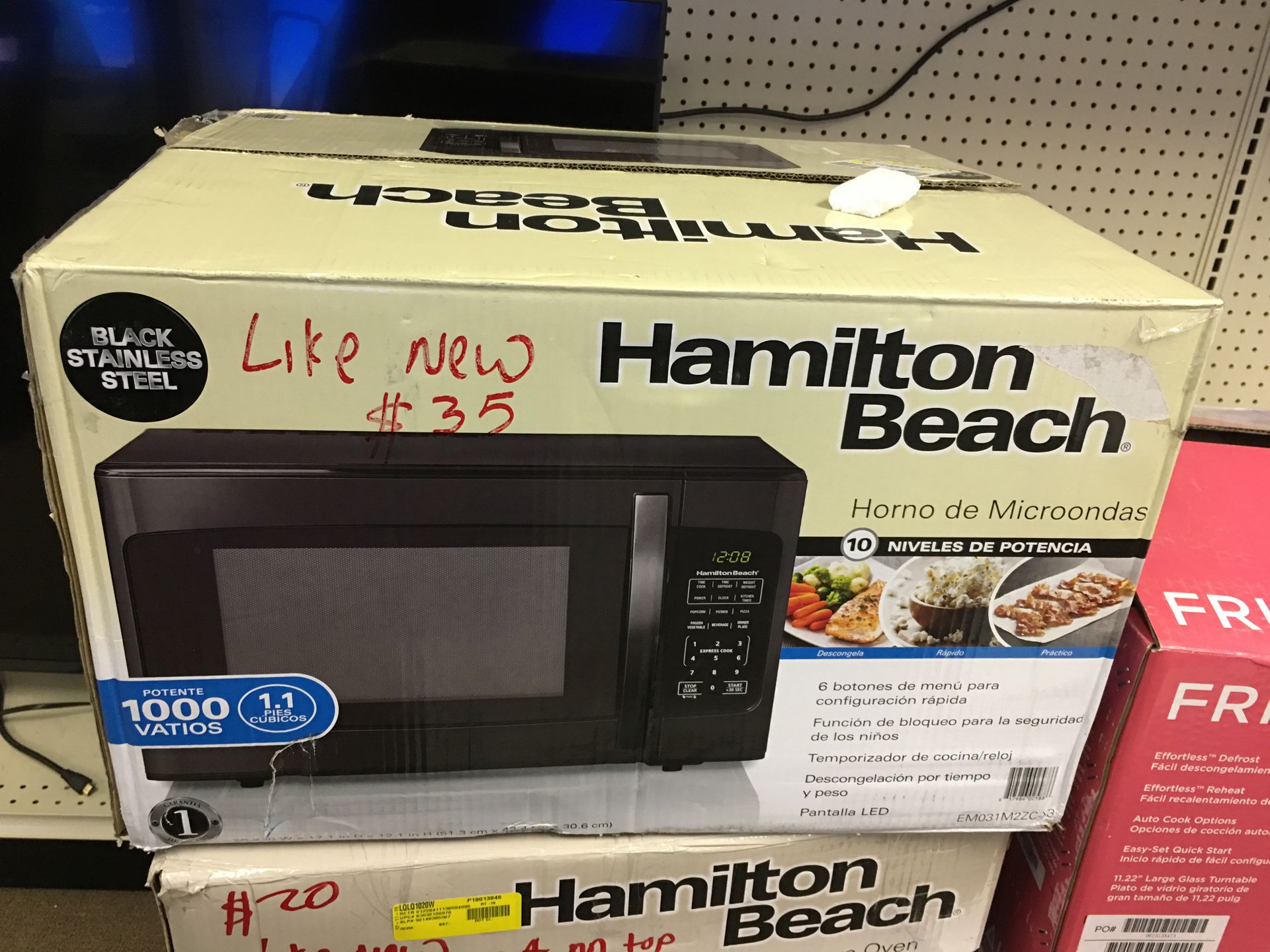 Black Hamilton Beach Microwave