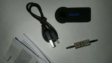 Bluetooth receiver for home or car stereo plug in and play music from your phone
