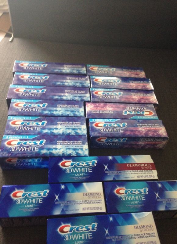 Crest toothpaste 15 Ct . Please See All The Pictures and Read the description