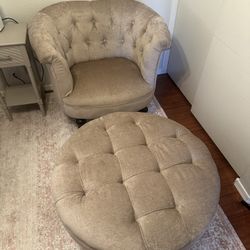 Love Seat, Chair And Ottoman 