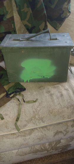 camo, ammo box