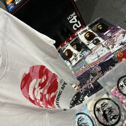 Authentic Bape T’s & EE Shorts 