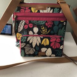 Fossil Crossbody And Wallet Both In Very Good Condition 