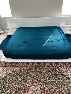 Andes White King Bed II