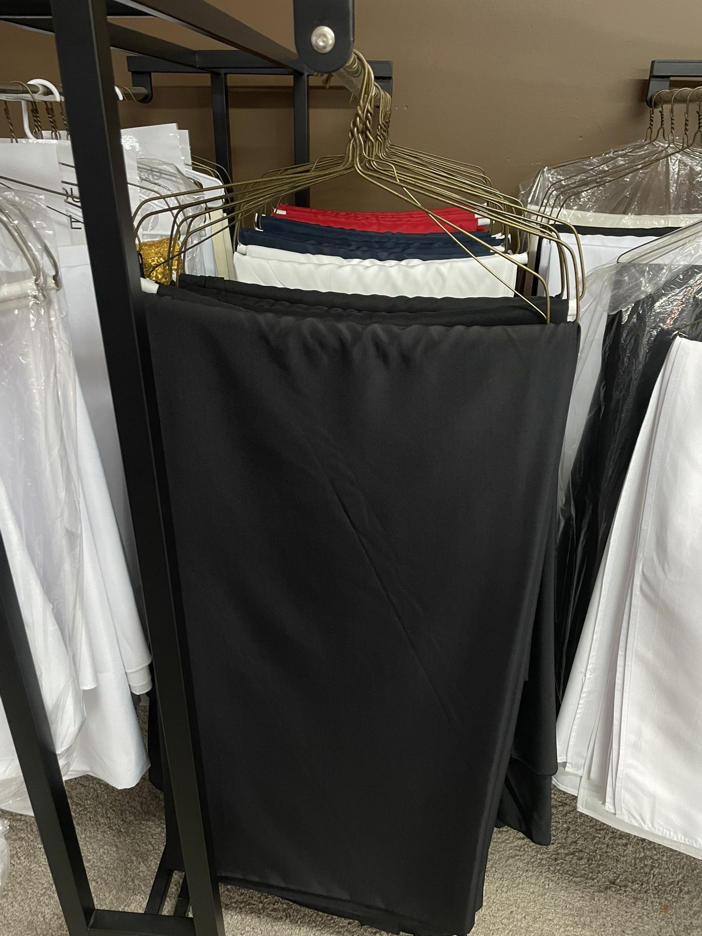132R Polyester Tablecloth- Black