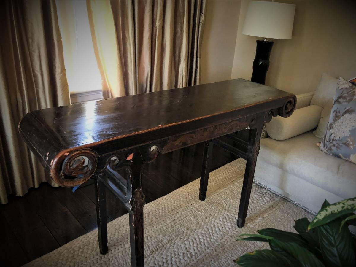 Asian side table