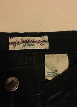 St John's Bay, Women's size 16, Black 5-pocket jeans