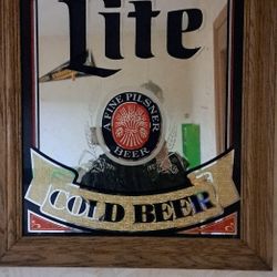 Vintage Miller Lite  Mirror 
