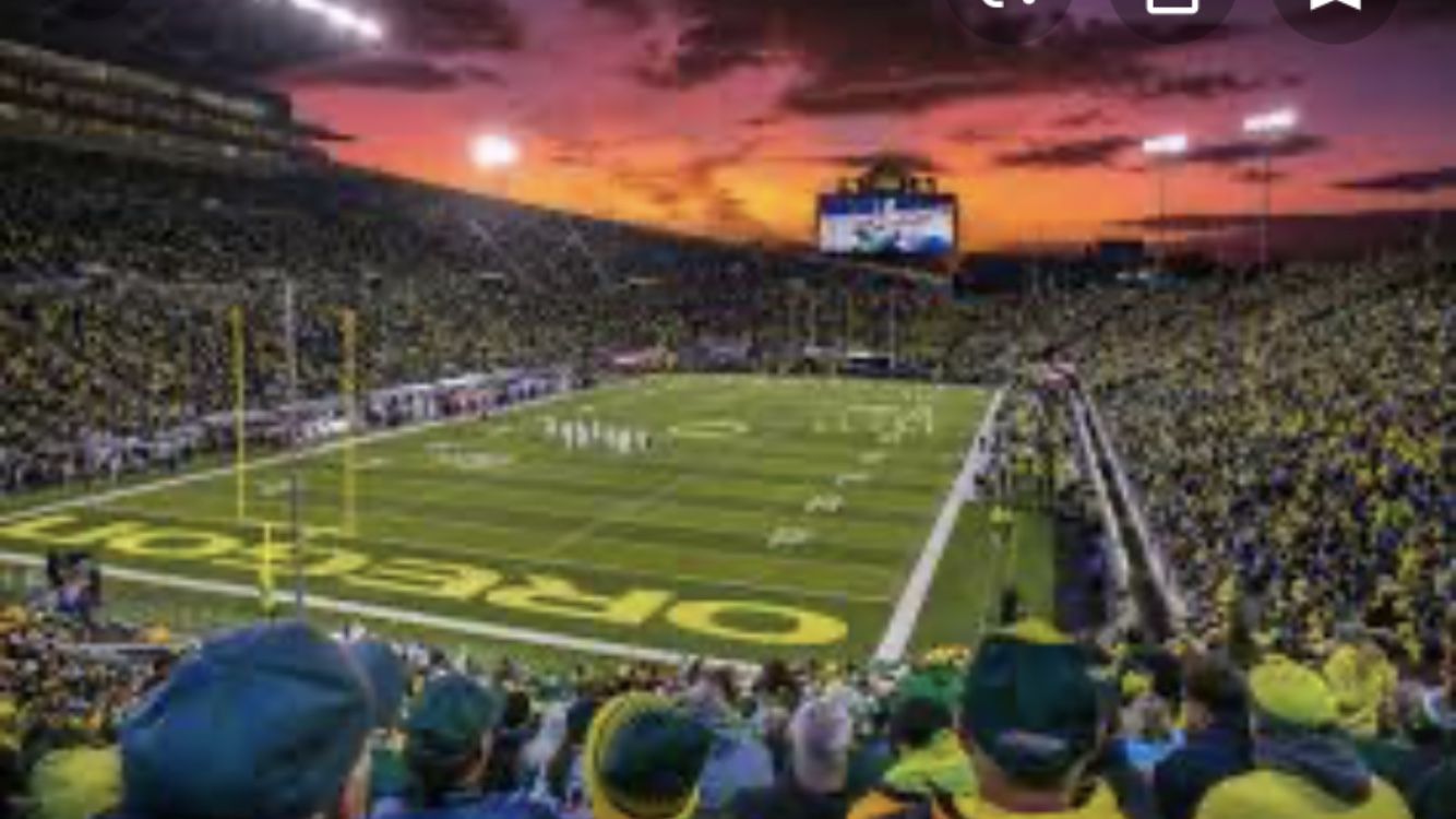 Ducks football tickets for Oct 26th game against Washington State. Great seats, near concession and restrooms. Only a few rows up from entry level