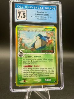CGC 7.5 Near Mint+ Snorlax #10 Reverse Holo 2006 EX Dragon Frontiers