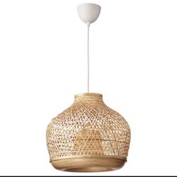 Pendant lamp, bamboo/ handmade, 18"