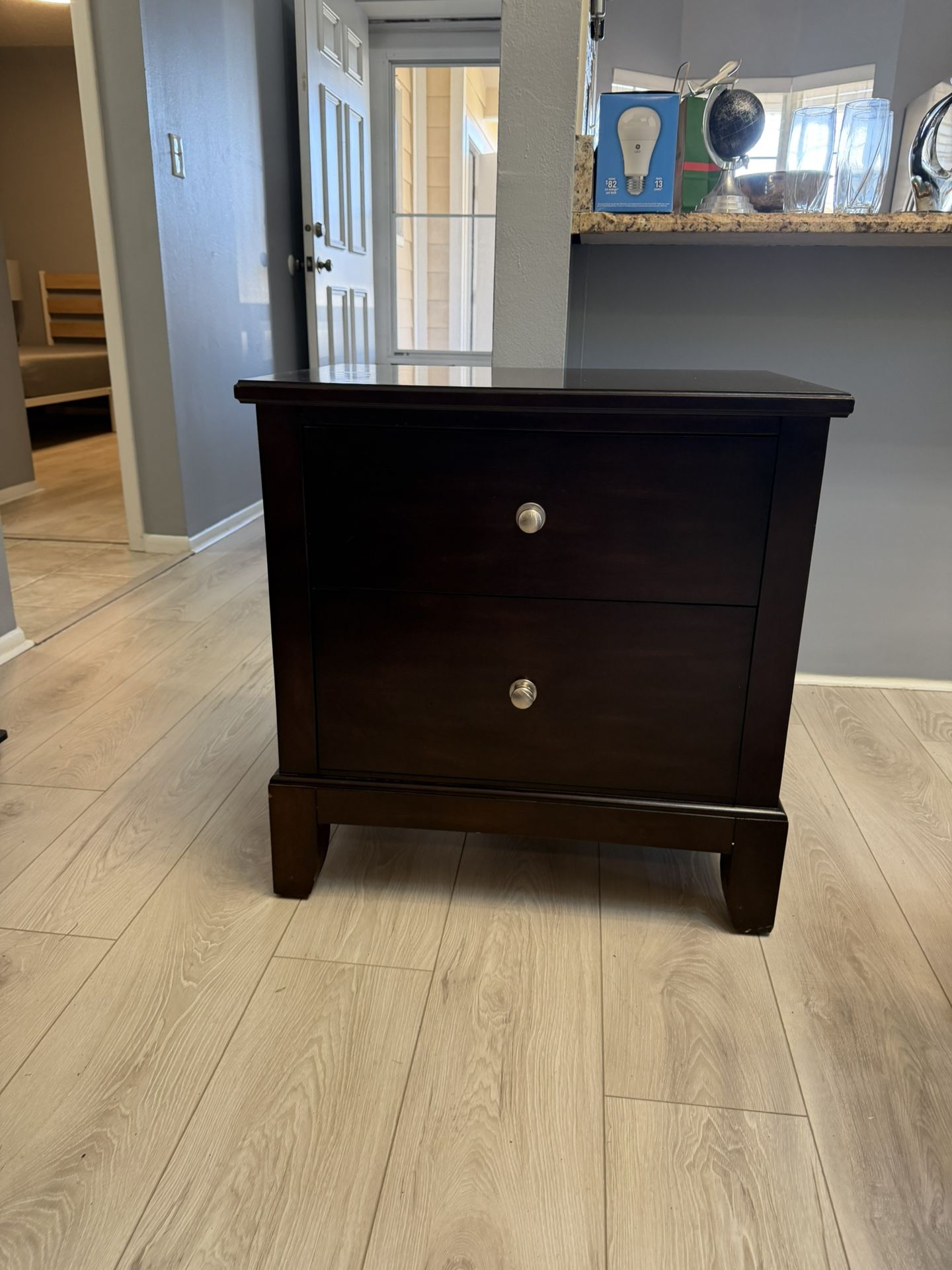 Two Drawer End Table
