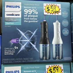 Philips Sonicare Cordless Power Flosser Dual Pack