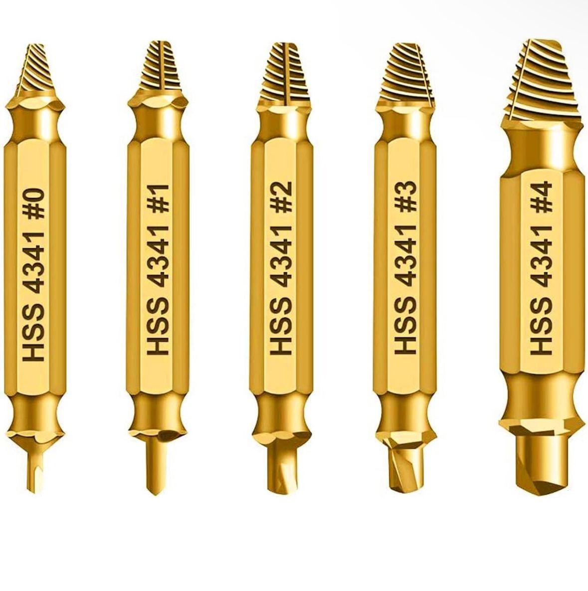 Damaged Screw Extractor - Remover for Screws Nuts & Bolts, Removal of rusty or broken hardware