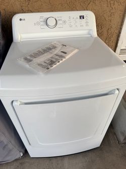 LG White Front-Load Electric Dryer
