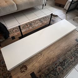 Ikea 43.25 Inch Lack White Shelf