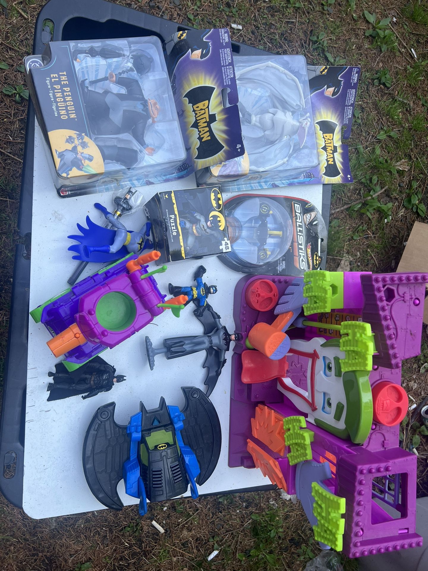 Assorted Batman Toys And Other Collectibles