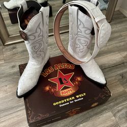 Botas de avestruz Original con Cinto 