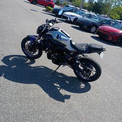 2016 Yamaha FZ-07 700cc Kolbolt Blue And Grey 