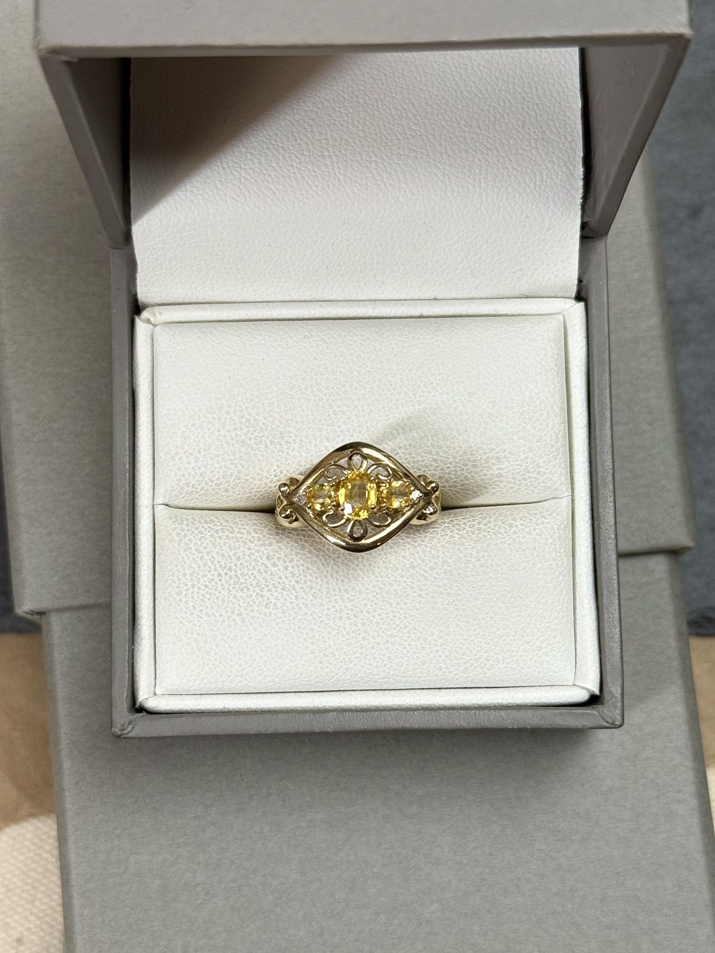 10K Yellow Gold Citrine Ring