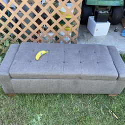 Storage Ottoman With Lid Holder