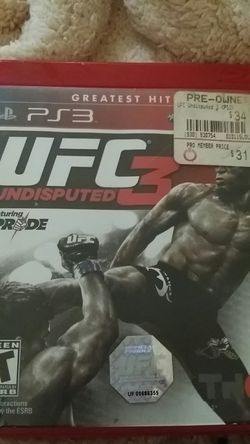 PS3 UFC UNDISPUTED