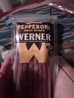 Werner pepperoni meat sticks premium beef and pork