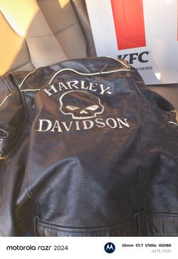 Harley Davidson Women's Willie G Reflective Skull Leather Jacket 98152-09VW"