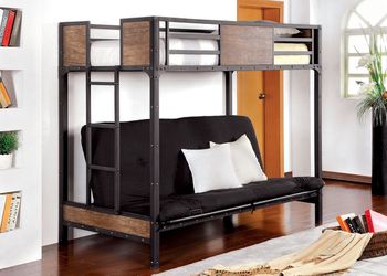Twin/Futon base Bunk Bed @Elegant Furniture