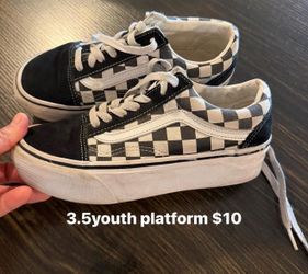 Kids vans size 3.5youth platform