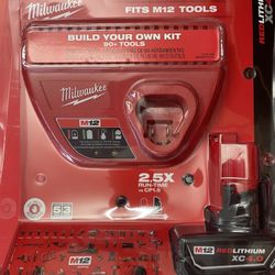 M12 4.0 Battery And Charger 