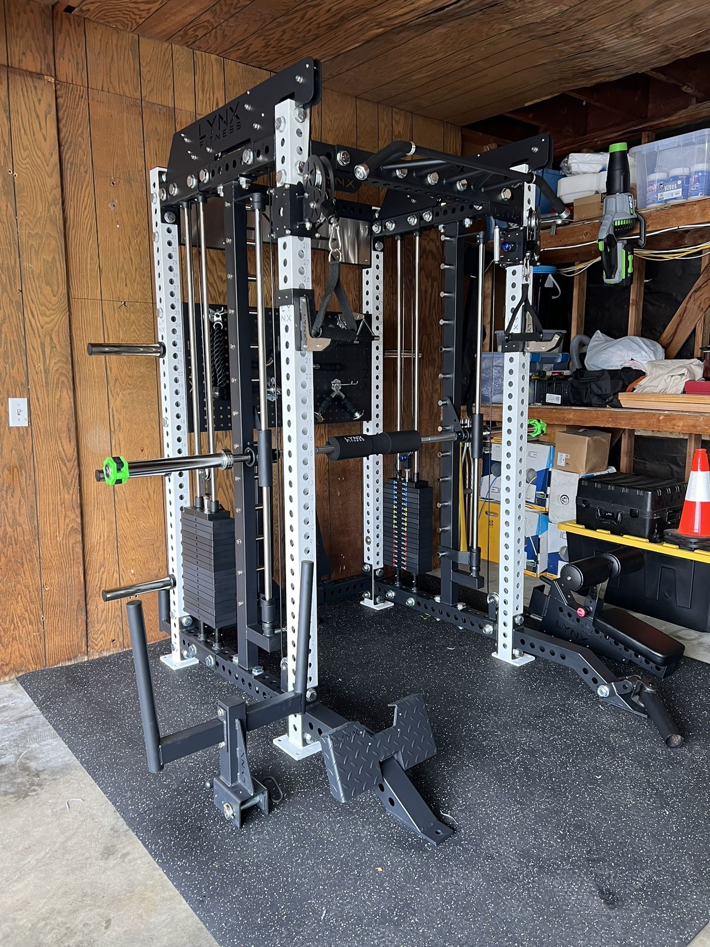 FULLY LOADED - FREE DELIVERY🟪All In One Home Gym🟪Cable Machine🟪Smith Machine🟪Squat Rack