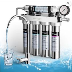 Vortopt U1 Ultrafiltration Under Sink Water Filter 0.01 Micron, Water Filtration System with Faucet