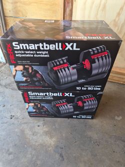 Pair of adjustable dumbbells 90lbs each