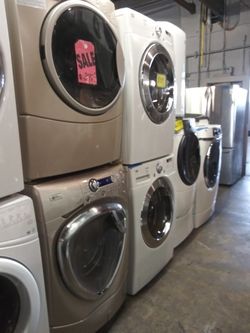 SALE PRICE front load washer GE and electric dryer Kenmore set working perfectly