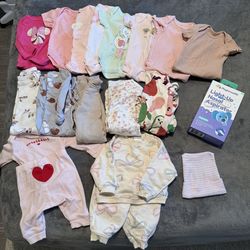 Newborn baby girl lot
