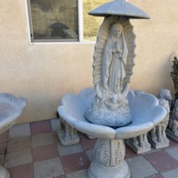 New Fountain Made Out Of Cement Perfect Gift 🎁 