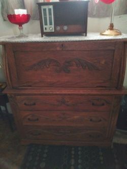 Antique secretarial desk