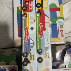 Melissa and Doug Wooden Train And Block Sets