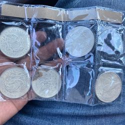 Collectable old dollar coins