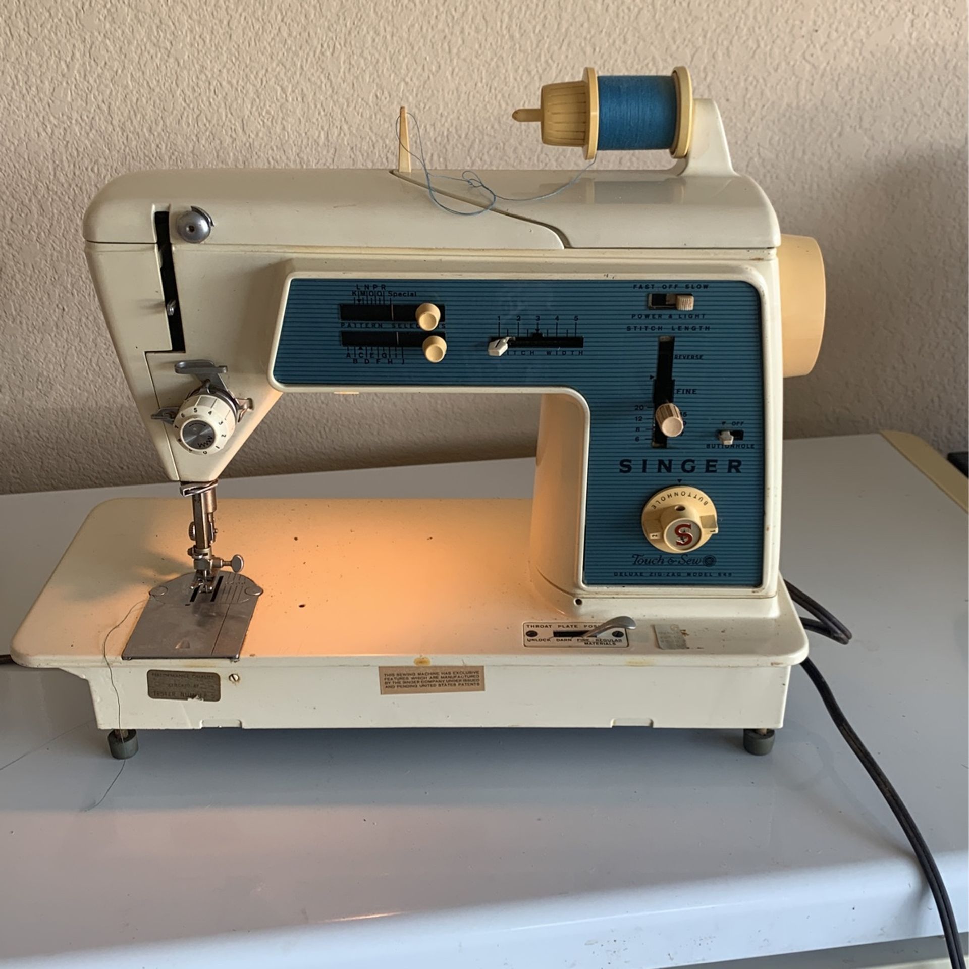 This sewing machine works but runs slowly .  GREAT FOR An ANTIQUE COLLECTION or can someone fix this   Nice machine